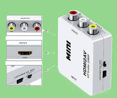 Відеоадаптер, конвертер з HDMI на AV (3 RCA)