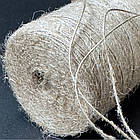 Нитка джутова натуральний джут 1 мм 290 м, фото 3