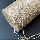 Нитка джутова натуральний джут 1 мм 290 м, фото 2