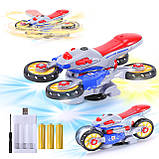 Інтерактивна музична іграшка Квадроцикл YJ388 Stop Motor Toy Інтерактивний квадроцикл + музика світло, фото 8