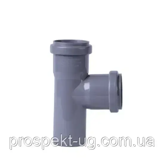 Трійник ПП 50х50х90° внутрішня каналізація, фото 1