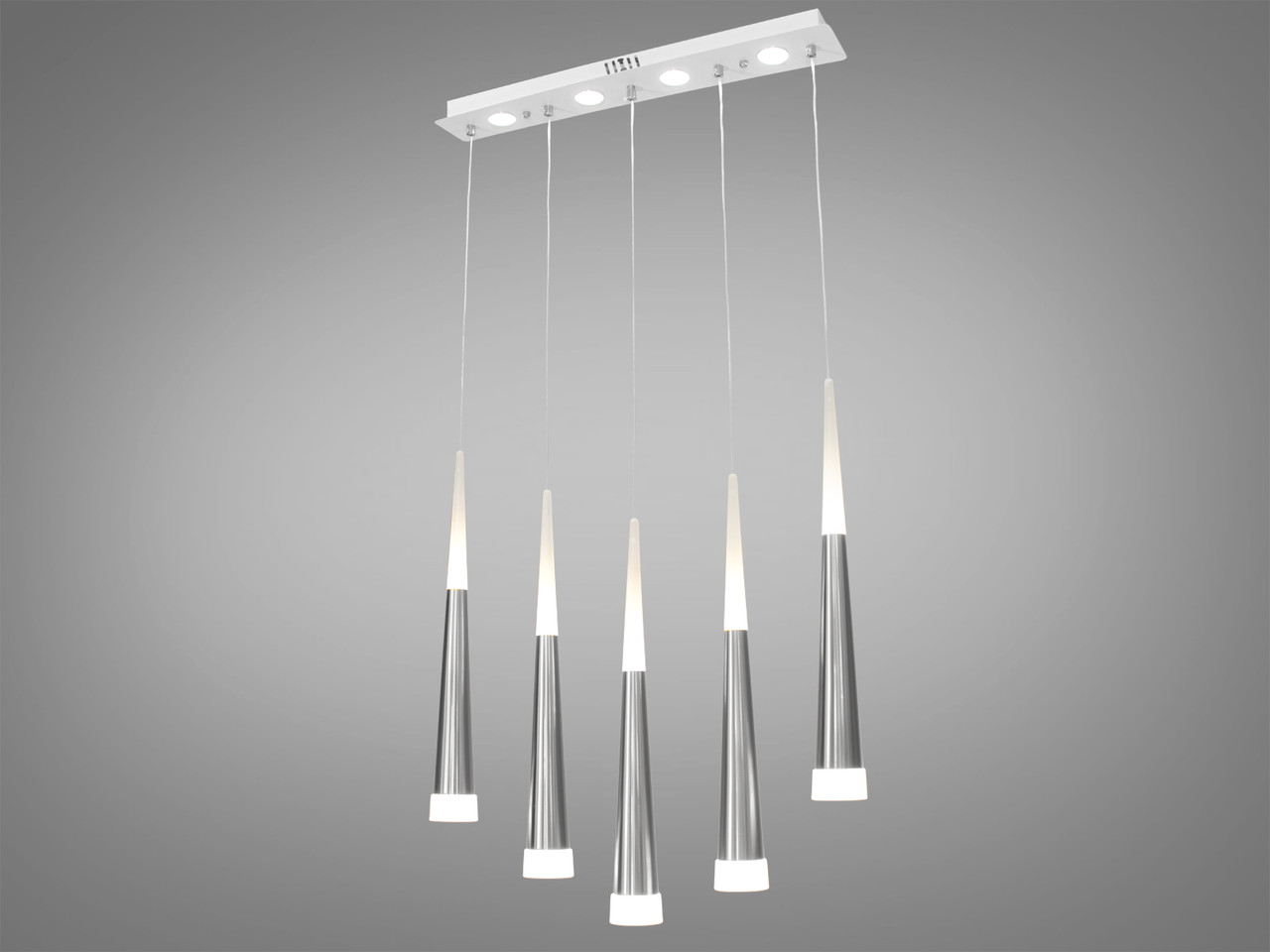 Світлодіодна люстра підвісна 1003-5HR хром 31Вт для вітальні 1003/5HR