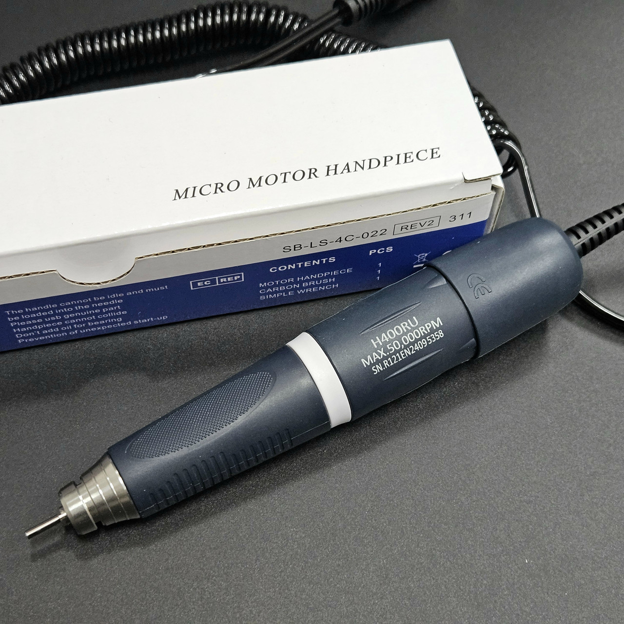 Змінна ручка STRONG H400RU на 50 000RPM для манікюрного та педикюрного апарату, фото 1
