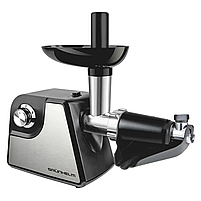 М'ясорубка електрична Grunhelm AMG180SJ, 1800 Вт, з реверсом, насадками для ковбас, терки та соку, чорна/срібляста, фото 3