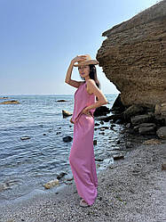 Жіночий комплект (майка+штани) LUMIA, темно-рожевий