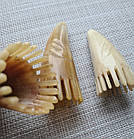 Гребінь ріг буйвола масажний для голови, фото 3