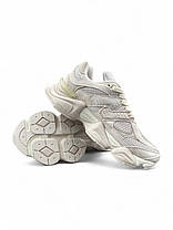 Кросівки New Balance 9060 Beige жіночі Нью Беланс 9060 бежеві зама текстиль шкіра демісезон, фото 2