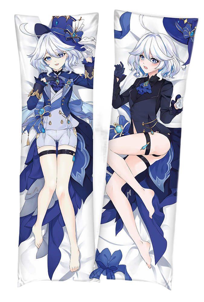 Дакімакура 150х50 см Фуріна Геншин Імпакт Furina Focalors Genshin Impact   Подушка з наволочкою обнімашка двухсторння, фото 1