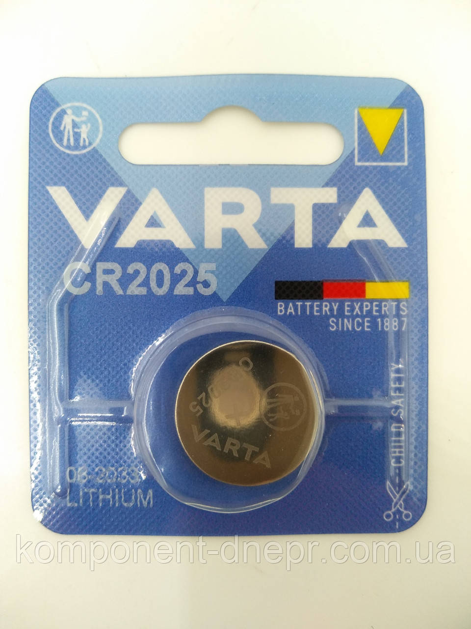Батарейка VARTA CR2025 Lithium, ціна за 1 шт., фото 1