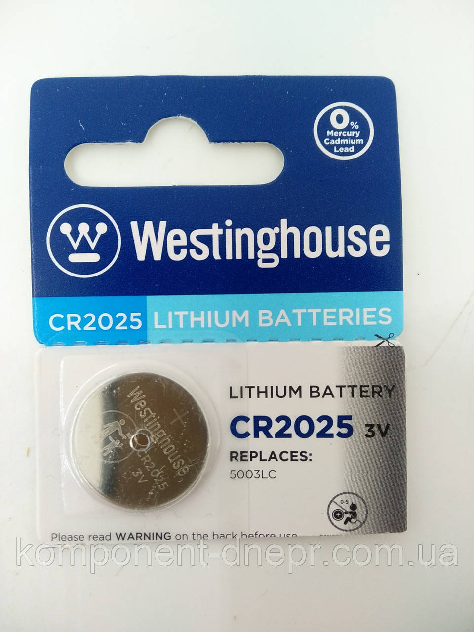 Батарейка Westinghouse 2025 Lithium, ціна за 1 шт., фото 1