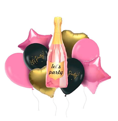 Набір фольгованих кульок Let's party, 9 шт