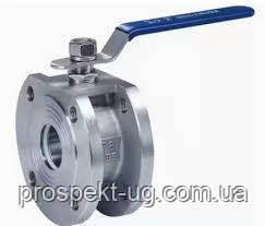 Кран Ду80 Ру16 кульовий нержавіючий фланцевий моноблочний AISI 304, фото 1