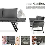 Диван-ліжко із ротанга Sintra сірий, фото 2