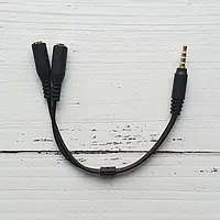 Розгалужувач Mini Jack 3.5 мм 4pin Мікрофон і Навушники, Перехідник для Ноутбука