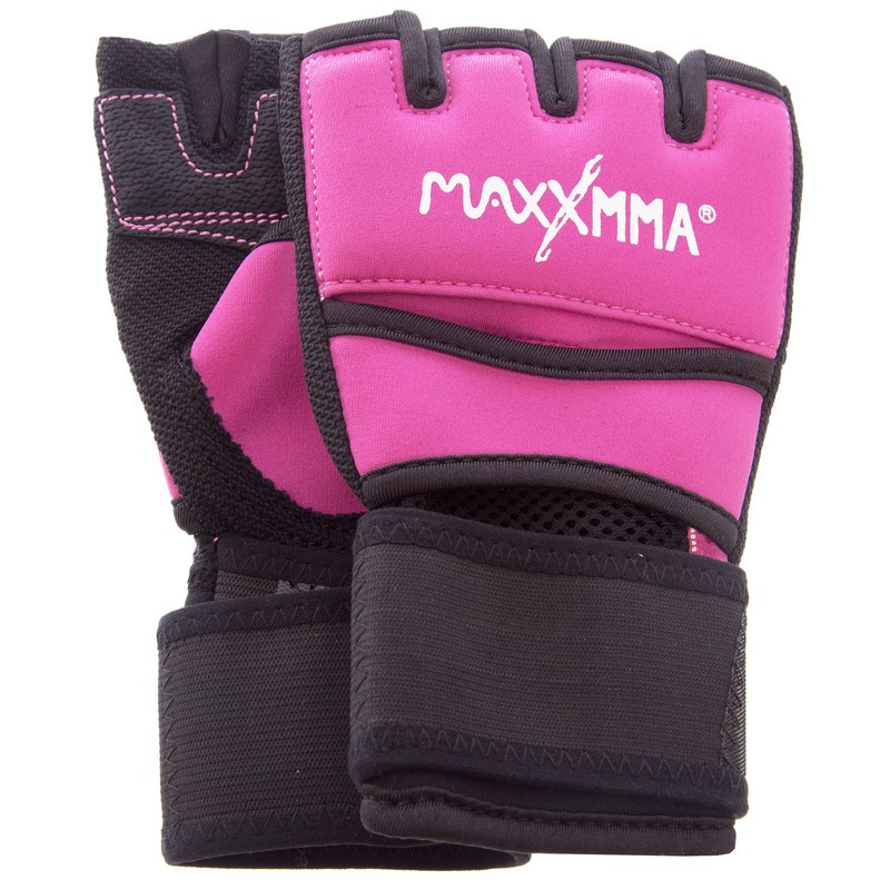 Рукавички-бинти для боксу MaxxMMA M рожеві, фото 1