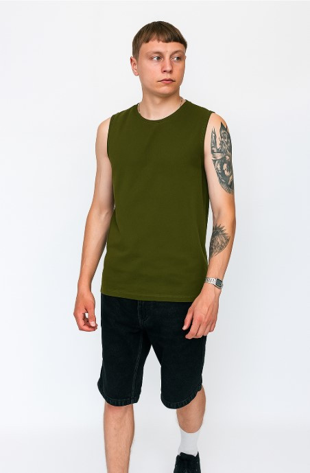 Безрукавка коліру хакі р.62 - 70 (батал)