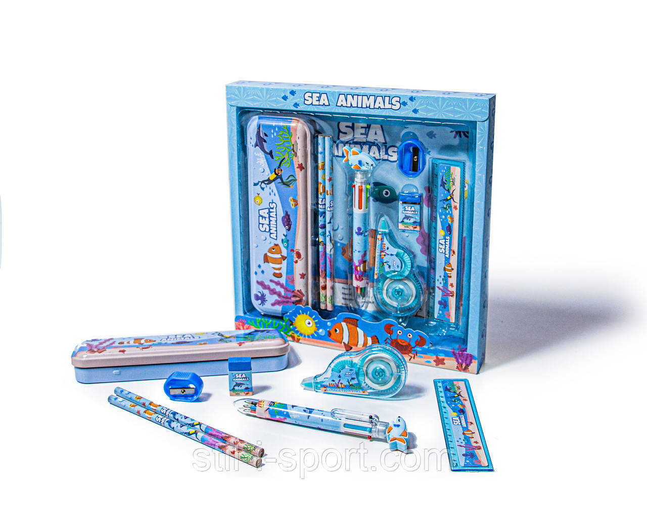 Канцелярський Набір 8021 Блакитний, фото 1