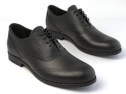 Туфлі шкіряні чорні броги чоловіче взуття великих розмірів 46 47 48 49 50 Rosso Avangard BS Felicete Uomo Black Charcoal Pelle