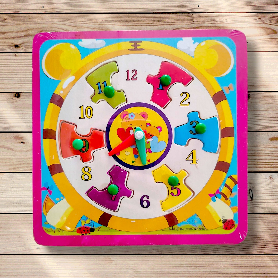 Гра для дітей від 3 років Дерев'яний годинник, фото 1