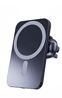 Тримач для телефону в авто з бездротовою зарядкою 15Вт Magsafe
