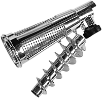 М'ясорубка електрична Grunhelm AMG180SSJ, 1800 Вт, з реверсом, насадками для ковбас, томатів, ягід і терки, чорна, фото 4