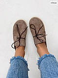 Туфлі з натуральної замші капучино, фото 5