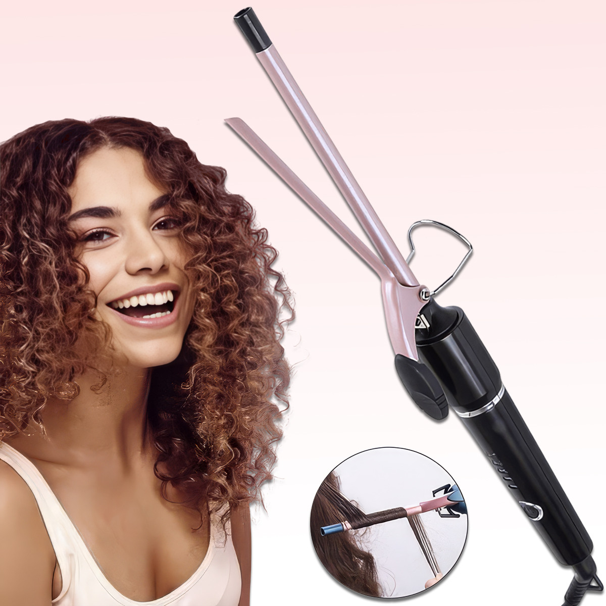 Плойка для волосся Афрокудрі 9 мм з 5 температурними режимами Gemei GM-2825, фото 1