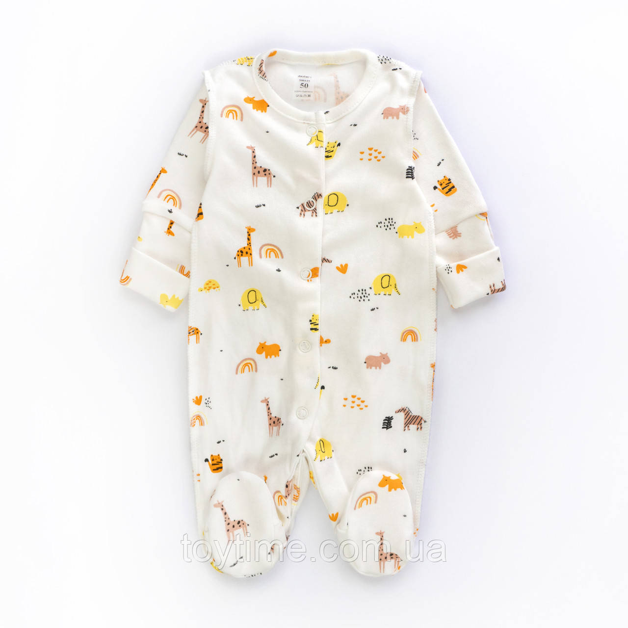Чоловічок для немовлят із зовнішніми швами на кнопках Little Africa, фото 1