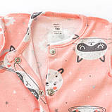 Чоловічок для дівчаток із зовнішніми швами на кнопках Pink panda, фото 2
