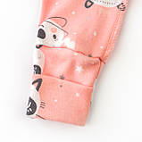 Чоловічок для дівчаток із зовнішніми швами на кнопках Pink panda, фото 3