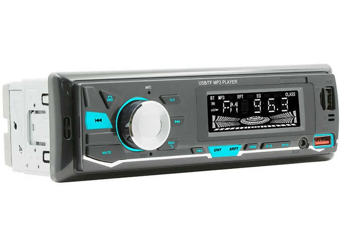Автомагнітола BOSCHMANN BM-25 ISO — RGB Bluetooth, 2xUSB, MP3 Player, FM, microSD, AUX, фото 1