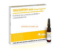 Трикортин (Tricortin) 1000, амп. по 2 мл., No5 амул., фото 3