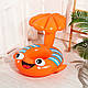 Дитячий круг для плавання Рибка, надувний, з парасолькою, 80x86см, Помаранчевий - фото 4 - id-p2674989144