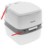 Біотуалет, Порта Потті 365. THETFORD, Porta Potti 365 Qube + концентрат Thetford Duopack набір Aqua Kem Green + Aqua Rinse Plus, фото 6