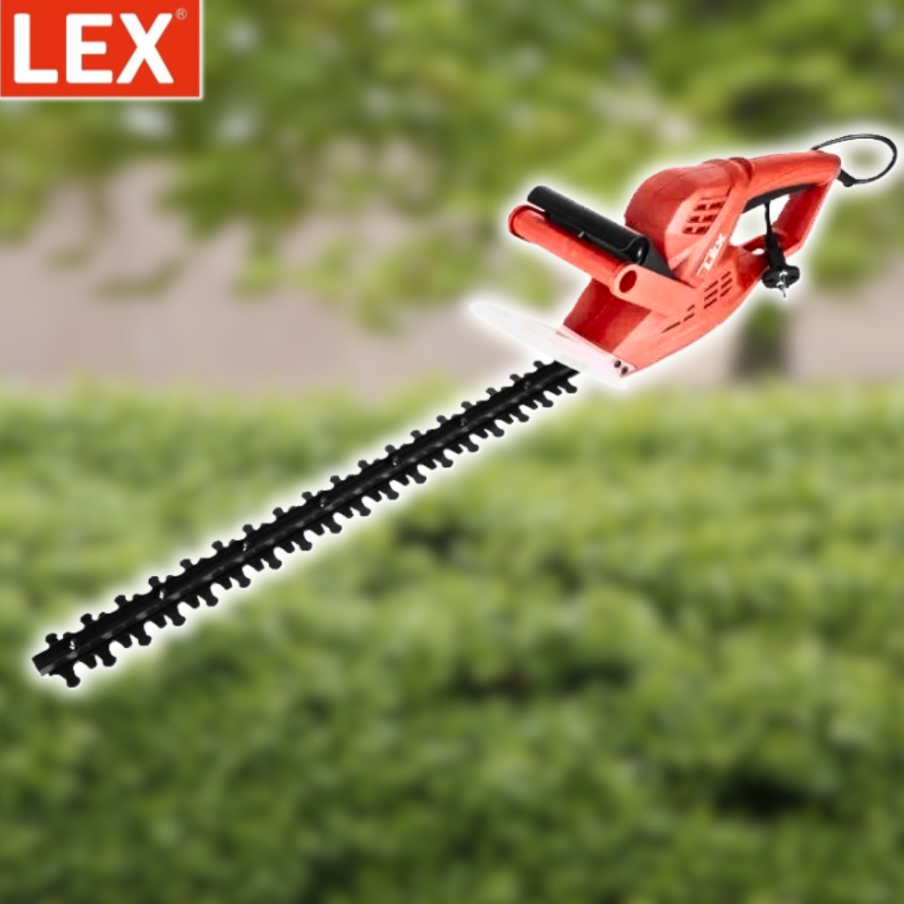Електричний кущоріз Lex LXHT46 1450 Вт, 230 В, 3400 ходів/хв, довжина 460 мм, фото 1