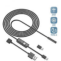 Водонепроникна Ендоскоп камера для мобільного телефону 1м 7мм