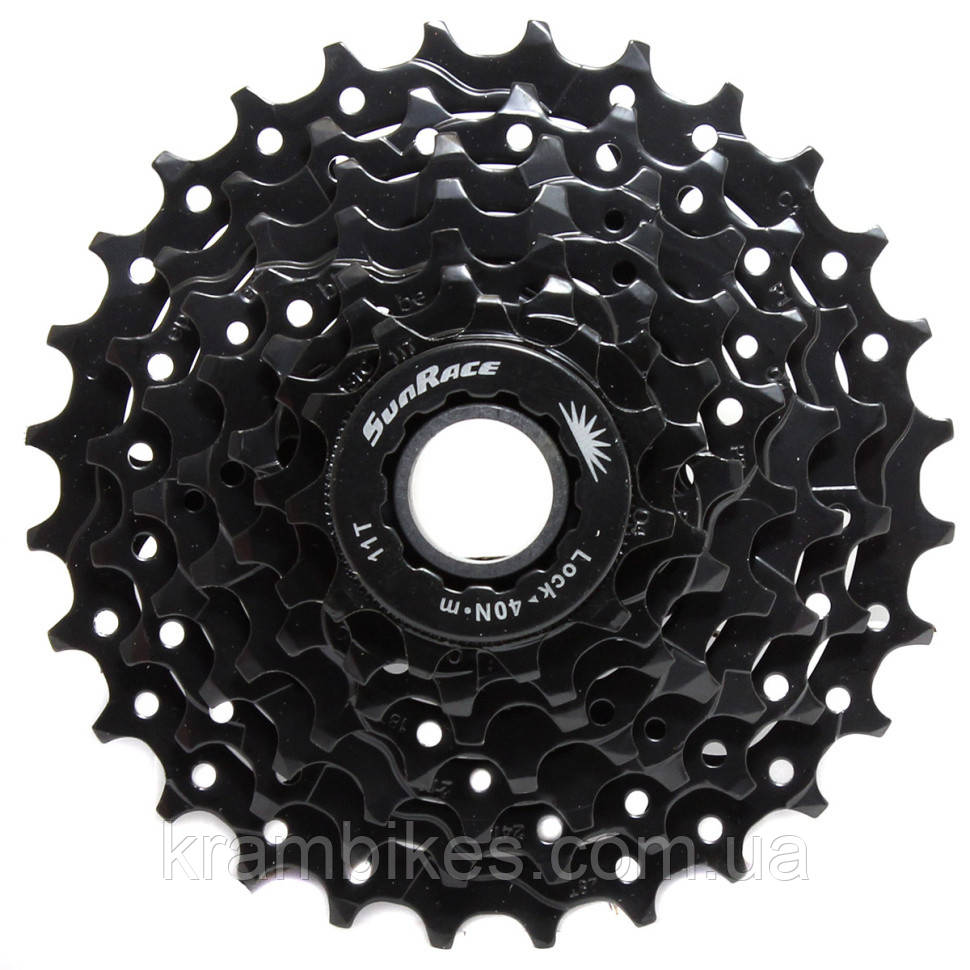 Касета SunRace CSM40 7AS B 7 швидкостей 11-28T Black