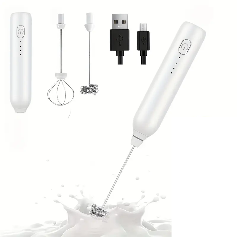 Капучинатор акумуляторний Milk Frother 307 USB White