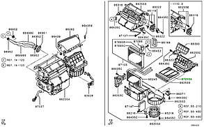 Фільтр салону, оригінал OEM 7803A109 Митсубиси L200, Лансер, ASX, Аутлендер 2006-