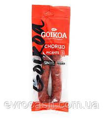 Салямі Goikoa Chorizo Sarta Extra Picante 225 гр 16 шт ящ, фото 1
