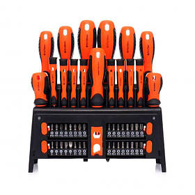 Набір викруток із комплектом біт 50 шт. Kraft&Dele KD10950 набір викруток і біт riven