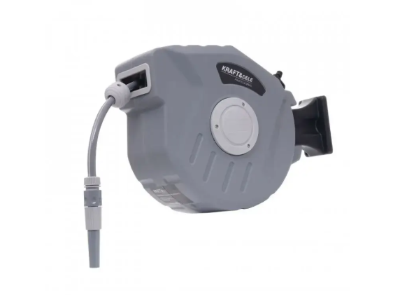 Котушка для шланга з автоматичним намотуванням 15 м Kraft&Dele KD2082 котушка зі шлангом riven, фото 1