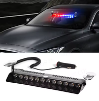 Стробоскоп під лобове скло S-LINE Turbo Led X12RB червоно-синій