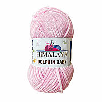 Himalaya DOLPHIN BABY (Гімалаї Долфін Бейбі) № 80319 рожевий (Пряжа велюр(плюшева), нитки для в'язання)