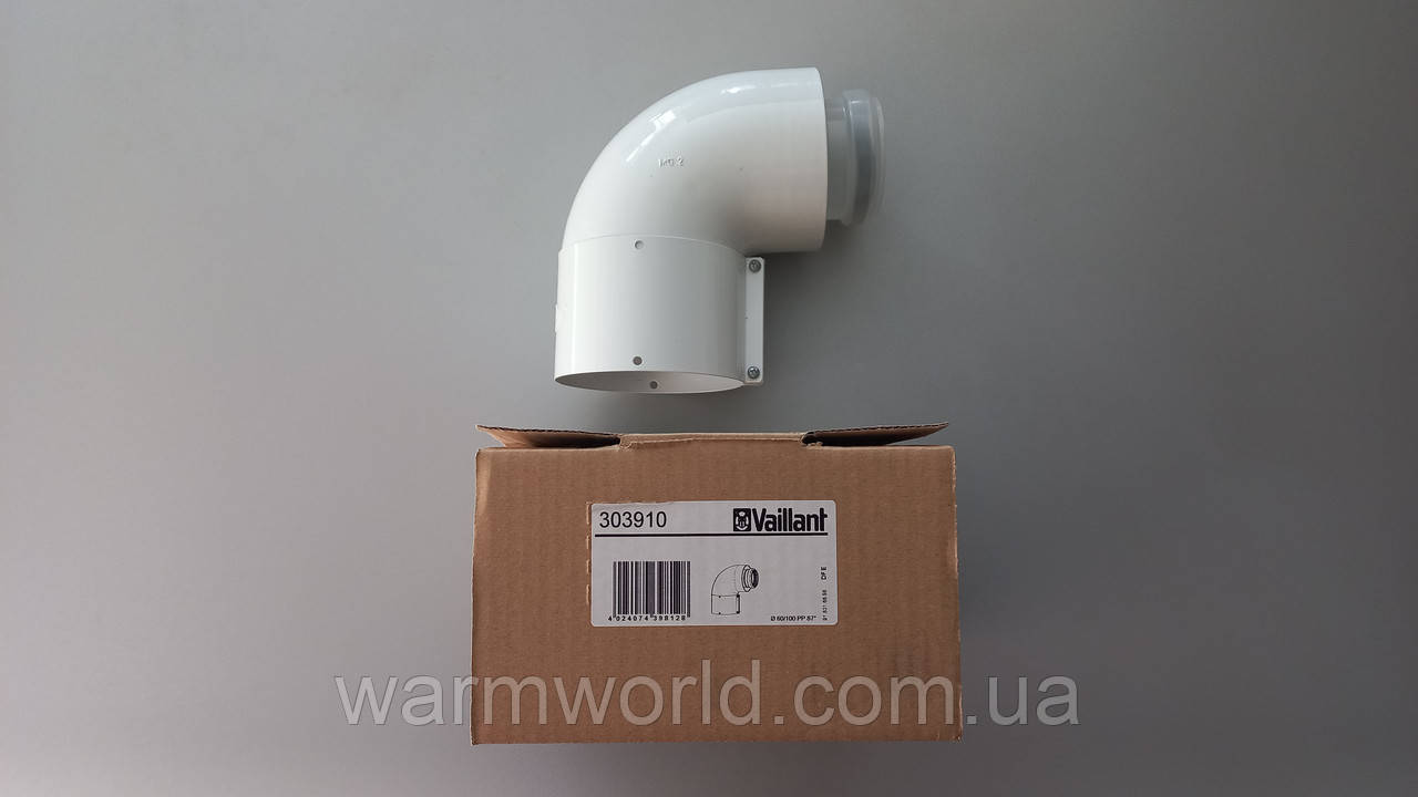 303910 Коліно, відвід концентричної труби 60/100 мм 87° Vaillant