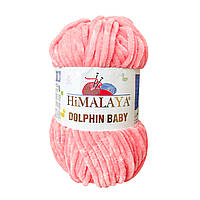 Himalaya DOLPHIN BABY (Гімалаї Долфін Бейбі) № 80323 персик (Пряжа велюр(плюшева), нитки для в'язання)