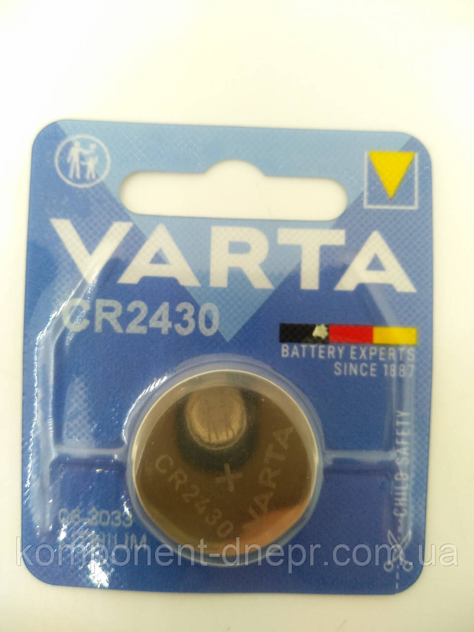 Батарейка Varta CR2430 3B Lithium 1 шт., фото 1