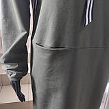 Сукня Bellise трикотаж довга капюшоном 46/48 хакі, фото 6