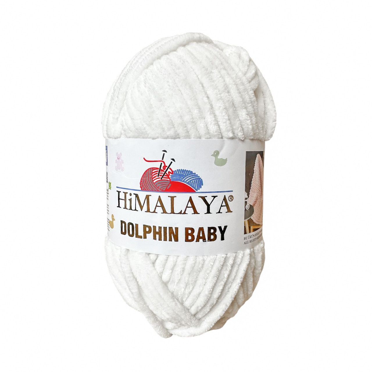 Himalaya DOLPHIN BABY (Гімалаї Долфін Бейбі) № 80363 кремовий (Пряжа велюр(плюшева), нитки для в'язання), фото 1