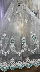 Тюль Королівська заввишки 3 м. Бірюзовий